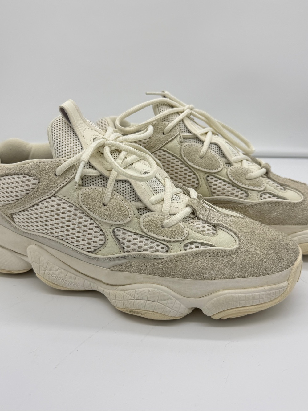 Adidas Yeezy 500 Sneakers Bone White Men US9 Streetwear Suede Athletic Originals